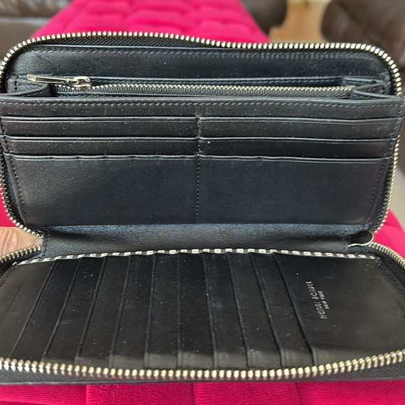 Henri Bendel Monogram Embossed Wallet-EUC - Picture 9 of 10